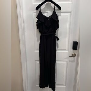 Adrianna Papell One Shoulder Black Dress